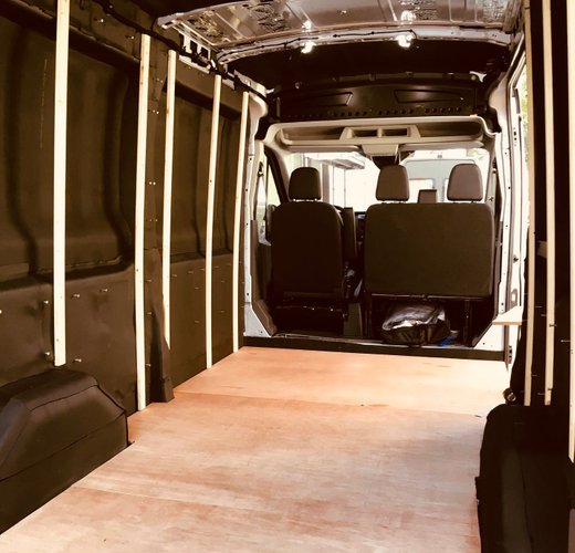 Armaflex insulation and multiplex flooring in our van
